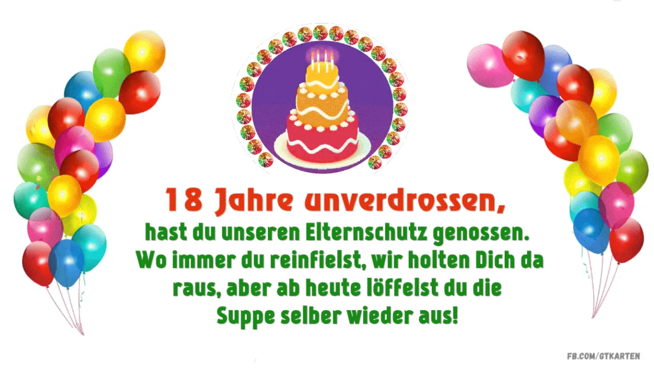18 Geburtstag Gif