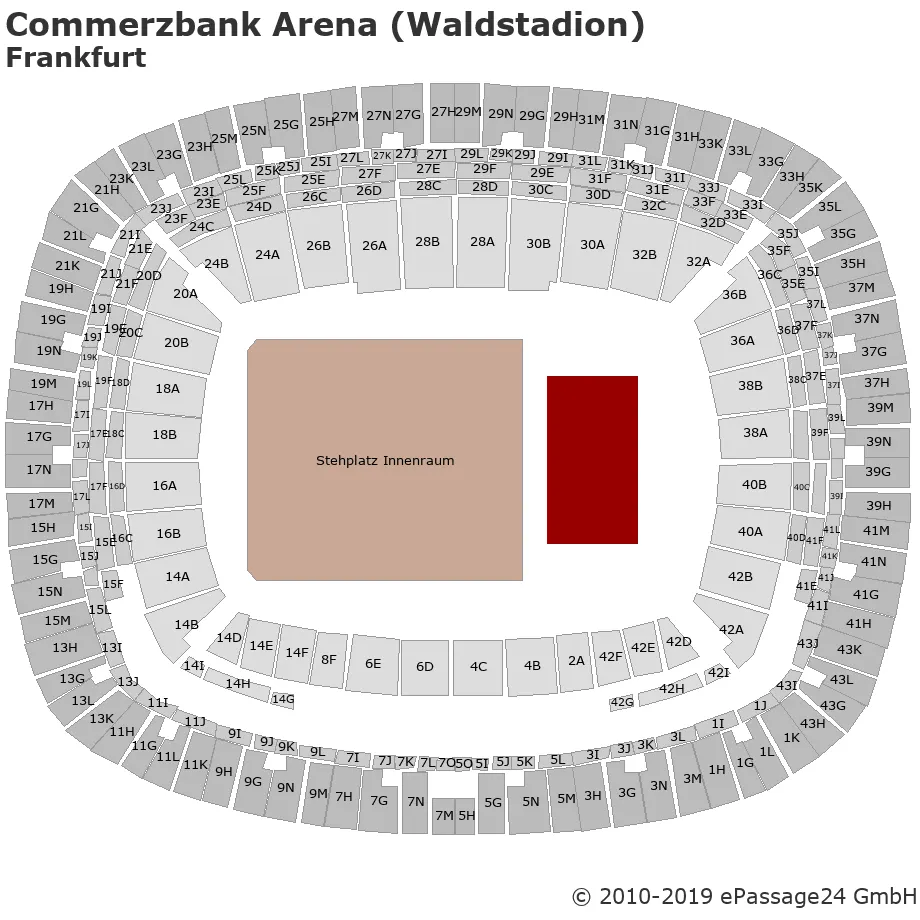 Sitzplan Commerzbank Arena