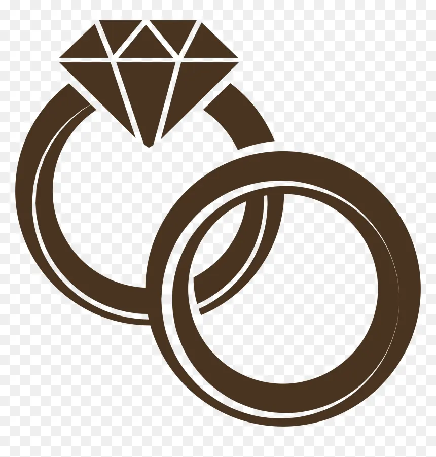 Ringe Hochzeit Symbol Clipart