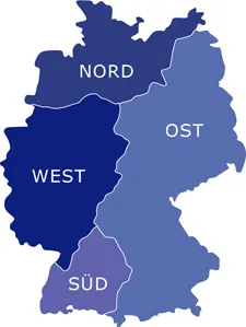 Nord West Süd Ost