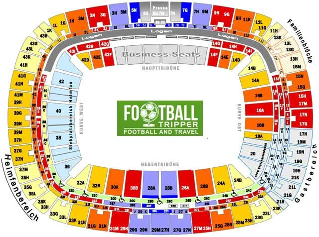 Sitzplan Commerzbank Arena